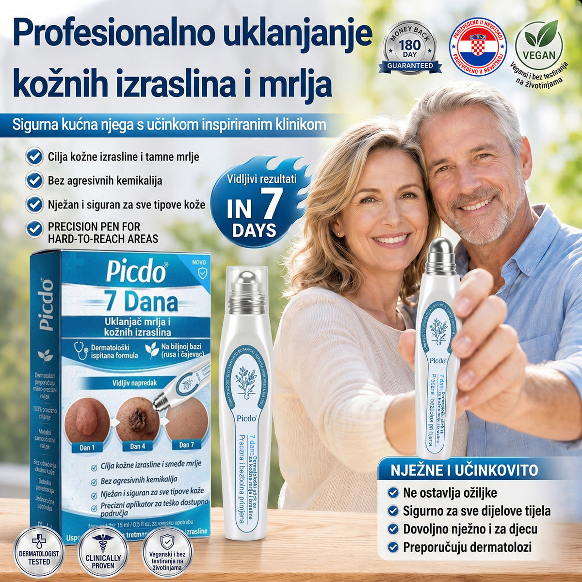 𝑱𝒆𝒅𝒊𝒏𝒂 𝒔𝒍𝒖ž𝒃𝒆𝒏𝒂 𝒕𝒓𝒈𝒐𝒗𝒊𝒏𝒂 | ✅️👩‍⚕️𝐏i𝐜𝐝o® 7 Dana Uklanjač mrlja i kožnih izraslina (Bezbolni roll-on aplikator bez ožiljaka) 🍐